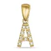 buchstab a Diamant Anhänger in 9 karat Gold 0,05 ct