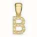 buchstab b Diamant Anhänger in 9 karat Gold 0,08 ct