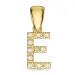 buchstab e Diamant Anhänger in 9 karat Gold 0,07 ct