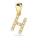 buchstab h Diamant Anhänger in 9 karat Gold 0,07 ct