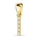 buchstab i Diamant Anhänger in 9 karat Gold 0,04 ct