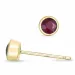 2 x 0,23 ct Rubin Solitärohrstecker in 9 Karat Gold mit Rubin