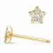 Stern Diamant Ohrstecker in 9 Karat Gold mit Diamant 