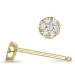 Diamantohrringe in 9 Karat Gold mit Diamant 
