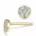 Diamantohrringe in 9 Karat Gold mit Diamant 