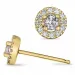 morganit Diamantohrringe in 9 Karat Gold mit morganit und Diamant 