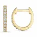 Diamant Kreole in 9 Karat Gold mit Diamant 