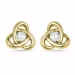 Diamant Ohrringe in 9 Karat Gold mit Diamant 