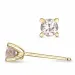 2 x 0,22 ct morganit Solitärohrstecker in 9 Karat Gold mit morganit