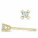 2 x 0,03 ct Diamant Solitärohrstecker in 9 Karat Gold mit Diamant 