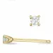 2 x 0,03 ct Diamant Solitärohrstecker in 9 Karat Gold mit Diamant 