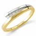 Diamant ring in 9 karat gold- und weißgold 0,13 ct