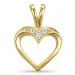 Herz Anhänger in 9 karat Gold 0,02 ct