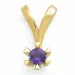 Amethyst Solitäranhänger in 9 karat Gold 0,25 ct ct