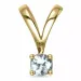 Aquamarin Anhänger in 9 karat Gold 0,25 ct
