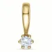 Diamant Solitäranhänger in 9 karat Gold 0,05 ct