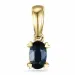 Saphir Anhänger in 9 karat Gold 0,35 ct