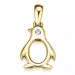 Pinguin Diamantanhänger in 9 karat Gold 0,01 ct
