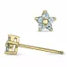 Blumen topas ohrringe in 9 karat gold mit topasen