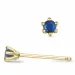 2 x 0,07 ct Saphir Solitärohrstecker in 9 Karat Gold mit Saphir