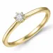 0,10 ct Diamant Solitärring in 14 Karat Gold 0,10 ct