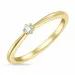 Kampagne - Diamant Ring in 14 Karat Gold 0,05 ct