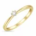 Kampagne - Diamant Ring in 14 Karat Gold 0,08 ct