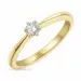 Kampagne - Diamant Ring in 14 Karat Gold 0,15 ct