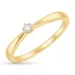 Diamant Solitärring in 14 Karat Gold 0,05 ct
