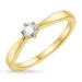Diamant Solitärring in 14 Karat Gold 0,20 ct