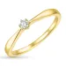 Diamant Solitärring in 14 Karat Gold 0,07 ct