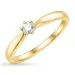Diamant Solitärring in 14 Karat Gold 0,15 ct