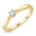 Diamant Solitärring in 14 Karat Gold 0,10 ct