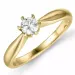 Diamant Solitärring in 14 Karat Gold 0,20 ct