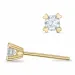 2 x 0,13 ct Kampagne - Diamant Solitärohrstecker in 14 Karat Gold mit Diamant