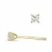 2 x 0,08 ct Kampagne - Diamant Solitärohrstecker in 14 Karat Gold mit Diamant