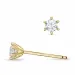 2 x 0,11 ct Kampagne - Diamant Solitärohrstecker in 14 Karat Gold mit Diamant