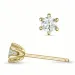 2 x 0,18 ct Kampagne - Diamant Solitärohrstecker in 14 Karat Gold mit Diamant