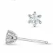 2 x 0,18 ct Kampagne - Diamant Solitärohrstecker in 14 Karat Weißgold mit Diamant