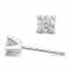 2 x 0,40 ct lab grown Diamant Solitärohrstecker in 14 Karat Weißgold mit lab grown Diamant
