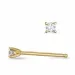 2 x 0,04 ct Kampagne - Diamant Solitärohrstecker in 14 Karat Gold mit Diamant