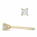 2 x 0,07 ct Kampagne - Diamant Solitärohrstecker in 14 Karat Gold mit Diamant
