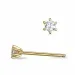 2 x 0,04 ct Kampagne - Brillant Solitärohrstecker in 14 Karat Gold mit Diamant