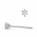 2 x 0,04 ct Kampagne - Diamant Ohrstecker in 14 Karat Weißgold mit Diamant