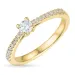 Diamantring in 14 Karat Gold 0,20 ct 0,14 ct