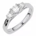 weißem Zirkon Silber Ring aus Silber
