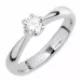 Elegant weißem zirkon ring aus silber