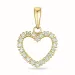 Herz Diamantanhänger in 14 karat Gold 0,16 ct