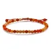 Mehrfarbigem orangefarbenem karneol armband aus seidenschnur 17 cm 3 cm x 3,9 mm