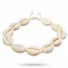 Einfacher muscheln armband aus seidenschnur 17 cm plus 4 cm x 14,5 mm